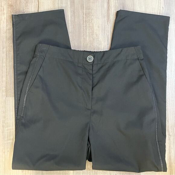 Anthro Maeve Black Straight Leg Cropped Pants - size 4 - Picture 5 of 7